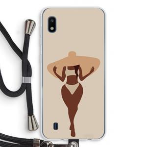 CaseCompany Let's get salty: Samsung Galaxy A10 Transparant Hoesje met koord