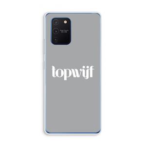 CaseCompany Topwijf Grijs Wit: Samsung Galaxy Note 10 Lite Transparant Hoesje