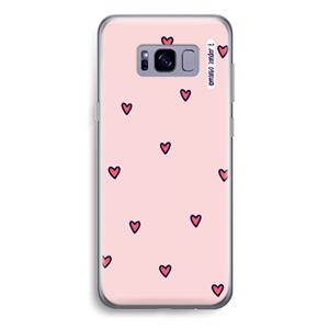 CaseCompany Hartjes: Samsung Galaxy S8 Plus Transparant Hoesje