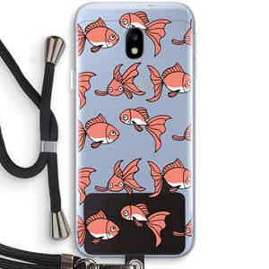 CaseCompany Blub: Samsung Galaxy J3 (2017) Transparant Hoesje met koord