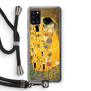 CaseCompany Der Kuss: Samsung Galaxy A31 Transparant Hoesje met koord