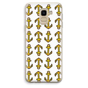 CaseCompany Musketon Anchor: Samsung Galaxy J6 (2018) Transparant Hoesje