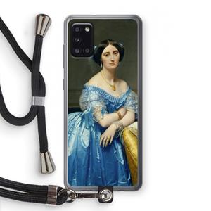 CaseCompany Eleonore: Samsung Galaxy A31 Transparant Hoesje met koord