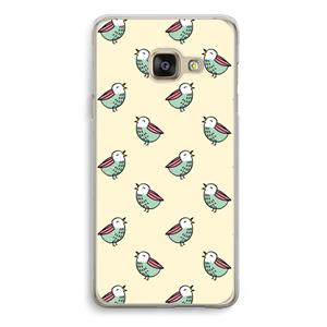CaseCompany Vogeltjes: Samsung Galaxy A3 (2016) Transparant Hoesje