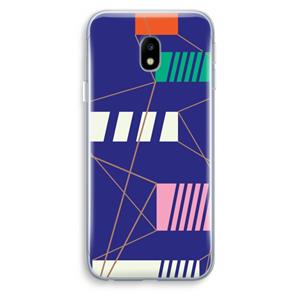 CaseCompany Gestalte 5: Samsung Galaxy J3 (2017) Transparant Hoesje