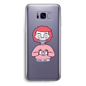 CaseCompany Hartje: Samsung Galaxy S8 Plus Transparant Hoesje