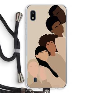 CaseCompany Sweet creatures: Samsung Galaxy A10 Transparant Hoesje met koord