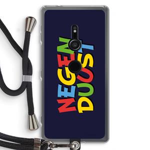 CaseCompany 90's One: Sony Xperia XZ2 Transparant Hoesje met koord