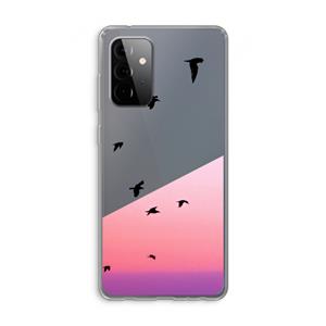 CaseCompany Fly away: Samsung Galaxy A72 Transparant Hoesje