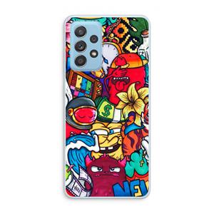 CaseCompany No Rules: Samsung Galaxy A73 Transparant Hoesje