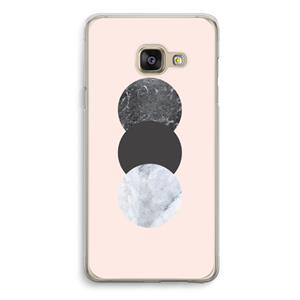 CaseCompany Marmeren cirkels: Samsung Galaxy A3 (2016) Transparant Hoesje