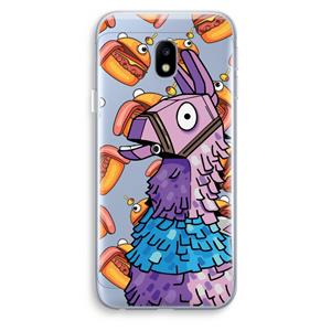 CaseCompany Loot Burger: Samsung Galaxy J3 (2017) Transparant Hoesje