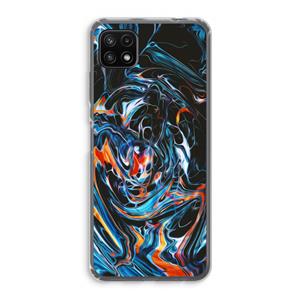 CaseCompany Black Unicorn: Samsung Galaxy A22 5G Transparant Hoesje