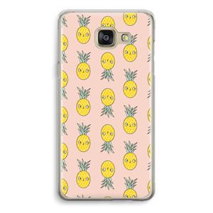 CaseCompany Ananas: Samsung Galaxy A5 (2016) Transparant Hoesje