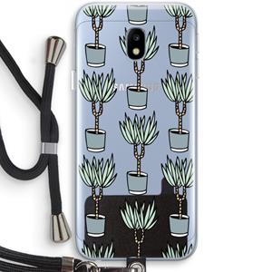 CaseCompany Boompje: Samsung Galaxy J3 (2017) Transparant Hoesje met koord
