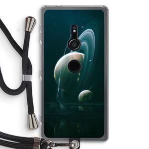 CaseCompany Mercurius: Sony Xperia XZ2 Transparant Hoesje met koord