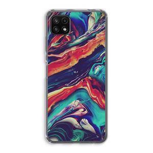 CaseCompany Chameleon Sun: Samsung Galaxy A22 5G Transparant Hoesje