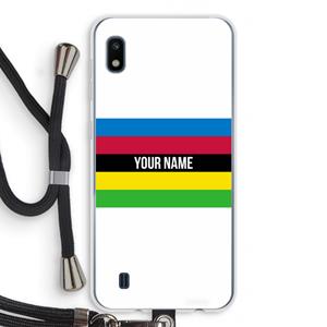 CaseCompany WK Wielrennen: Samsung Galaxy A10 Transparant Hoesje met koord