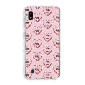 CaseCompany Chicks before dicks: Samsung Galaxy A10 Transparant Hoesje