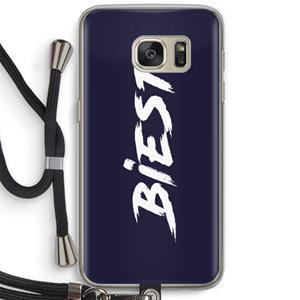 CaseCompany Biest: Samsung Galaxy S7 Transparant Hoesje met koord