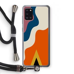 CaseCompany Noor A: Samsung Galaxy A31 Transparant Hoesje met koord