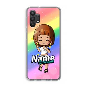 CaseCompany Chibi Maker vrouw: Samsung Galaxy A32 5G Transparant Hoesje