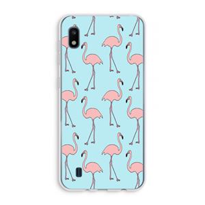 CaseCompany Anything Flamingoes: Samsung Galaxy A10 Transparant Hoesje