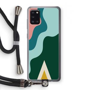 CaseCompany Noor B: Samsung Galaxy A31 Transparant Hoesje met koord