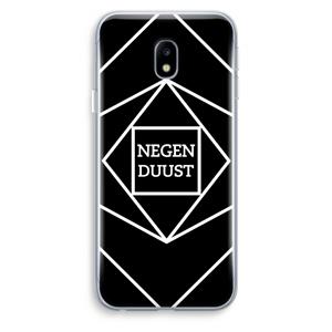 CaseCompany Negenduust geometrisch: Samsung Galaxy J3 (2017) Transparant Hoesje