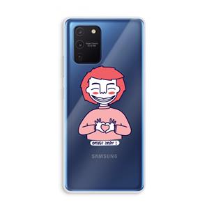 CaseCompany Hartje: Samsung Galaxy Note 10 Lite Transparant Hoesje