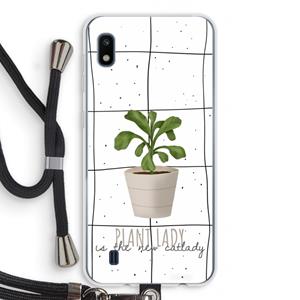CaseCompany Kamerplant op vensterruit: Samsung Galaxy A10 Transparant Hoesje met koord