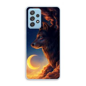 CaseCompany Night Guardian: Samsung Galaxy A73 Transparant Hoesje