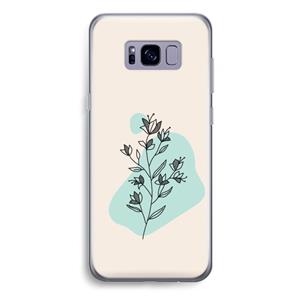 CaseCompany Violets are blue: Samsung Galaxy S8 Plus Transparant Hoesje