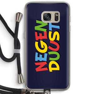 CaseCompany 90's One: Samsung Galaxy S7 Transparant Hoesje met koord