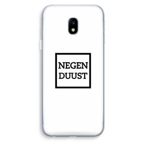 CaseCompany Negenduust vierkant: Samsung Galaxy J3 (2017) Transparant Hoesje