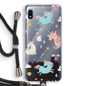 CaseCompany Fantasiewereld: Samsung Galaxy A10 Transparant Hoesje met koord
