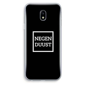 CaseCompany Negenduust black: Samsung Galaxy J3 (2017) Transparant Hoesje