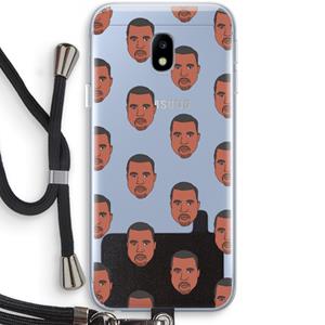 CaseCompany Kanye Call Me℃: Samsung Galaxy J3 (2017) Transparant Hoesje met koord