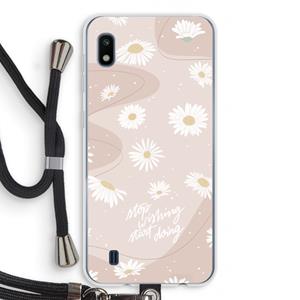 CaseCompany Daydreaming becomes reality: Samsung Galaxy A10 Transparant Hoesje met koord