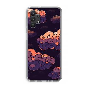 CaseCompany Patroon Wolken: Samsung Galaxy A32 5G Transparant Hoesje