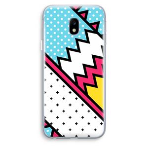 CaseCompany Pop Art #2: Samsung Galaxy J3 (2017) Transparant Hoesje