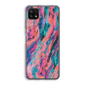 CaseCompany Electric Times: Samsung Galaxy A22 5G Transparant Hoesje