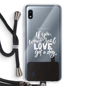 CaseCompany Partner in crime: Samsung Galaxy A10 Transparant Hoesje met koord