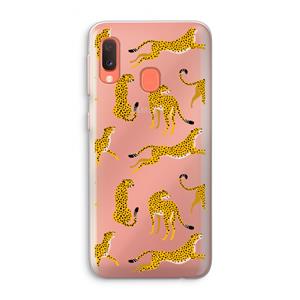 CaseCompany Luipaard: Samsung Galaxy A20e Transparant Hoesje