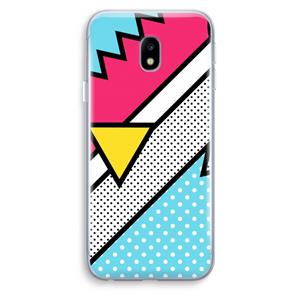 CaseCompany Pop Art #3: Samsung Galaxy J3 (2017) Transparant Hoesje
