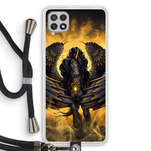 CaseCompany Pegasus: Samsung Galaxy A22 4G Transparant Hoesje met koord