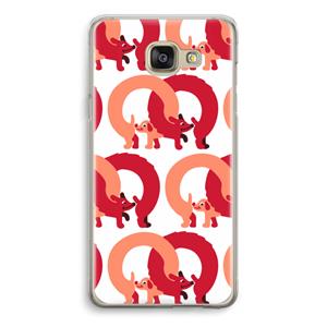 CaseCompany Dogs: Samsung Galaxy A5 (2016) Transparant Hoesje