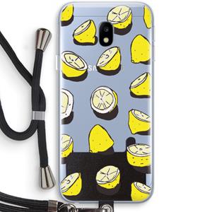 CaseCompany When Life Gives You Lemons...: Samsung Galaxy J3 (2017) Transparant Hoesje met koord