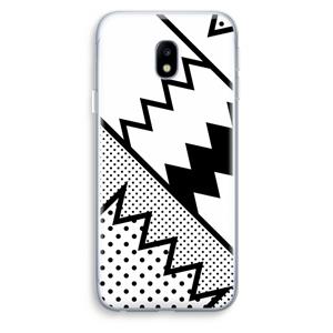 CaseCompany Pop Art #5: Samsung Galaxy J3 (2017) Transparant Hoesje