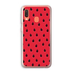 CaseCompany Watermelon: Samsung Galaxy A20e Transparant Hoesje